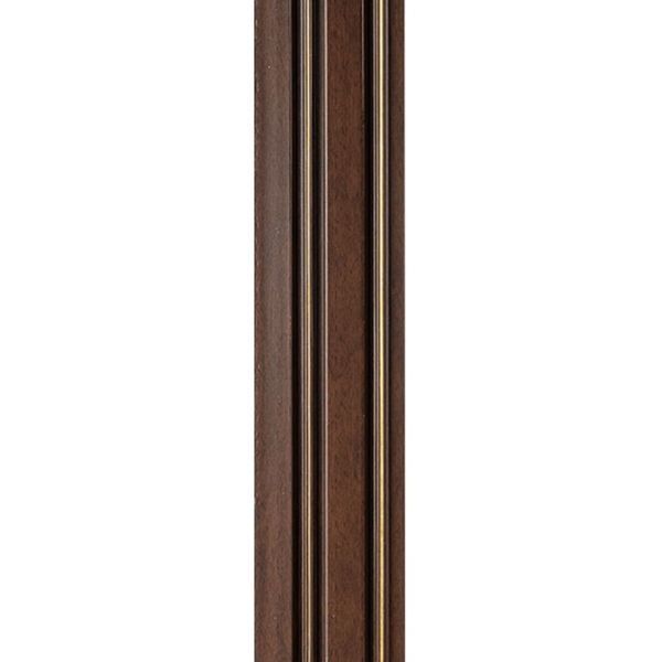 Рейка декоративная PS 2900х117х12мм Темный орех с золотом SW-00002131- SW-00002131 фото