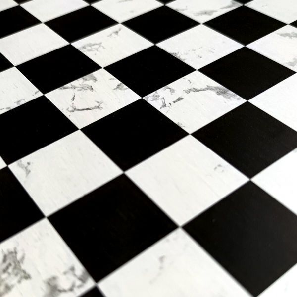 Самоклеющаяся пленка 0,45х10м х 0,07мм Шахматы мрамор SW-00001446 SW-00001446 фото